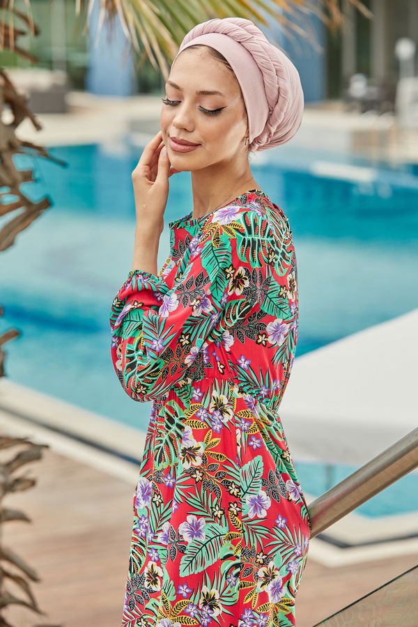 Elbise Kırmızı - 10333 Kırmızı