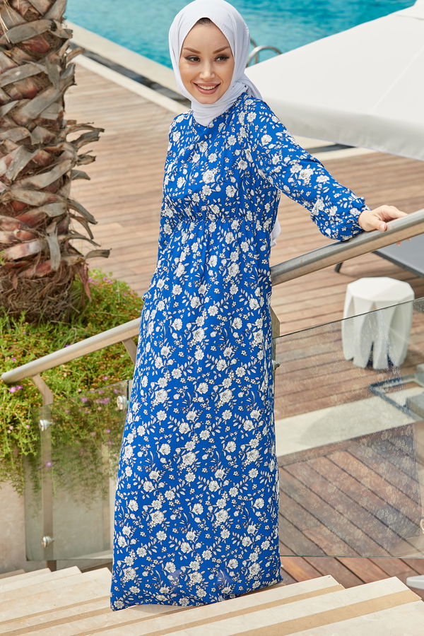Elbise Mavi - 10335 MAVİ