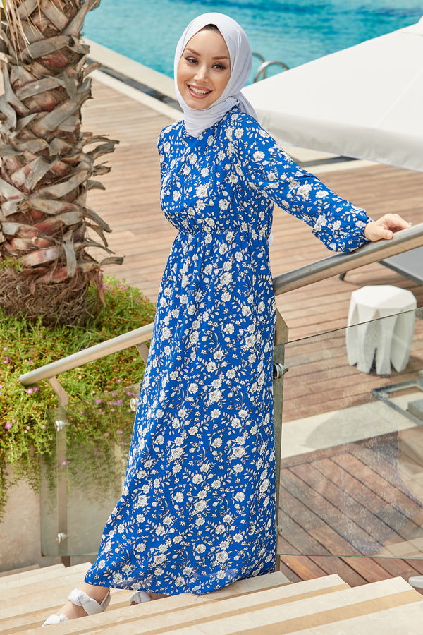 Elbise Mavi - 10335 MAVİ