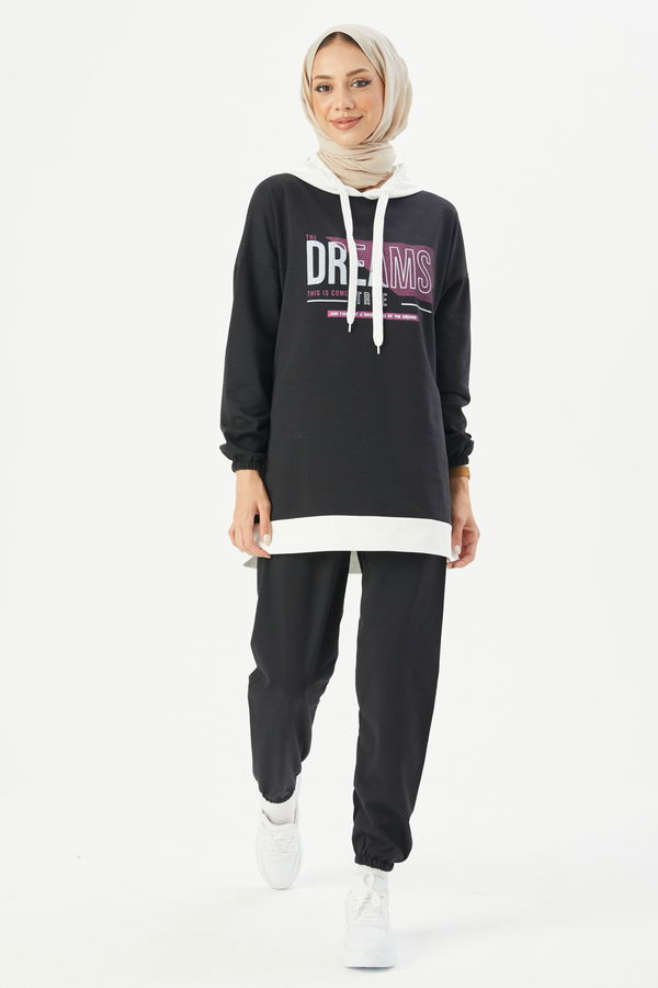 Tunik Pantolon Siyah - 3930