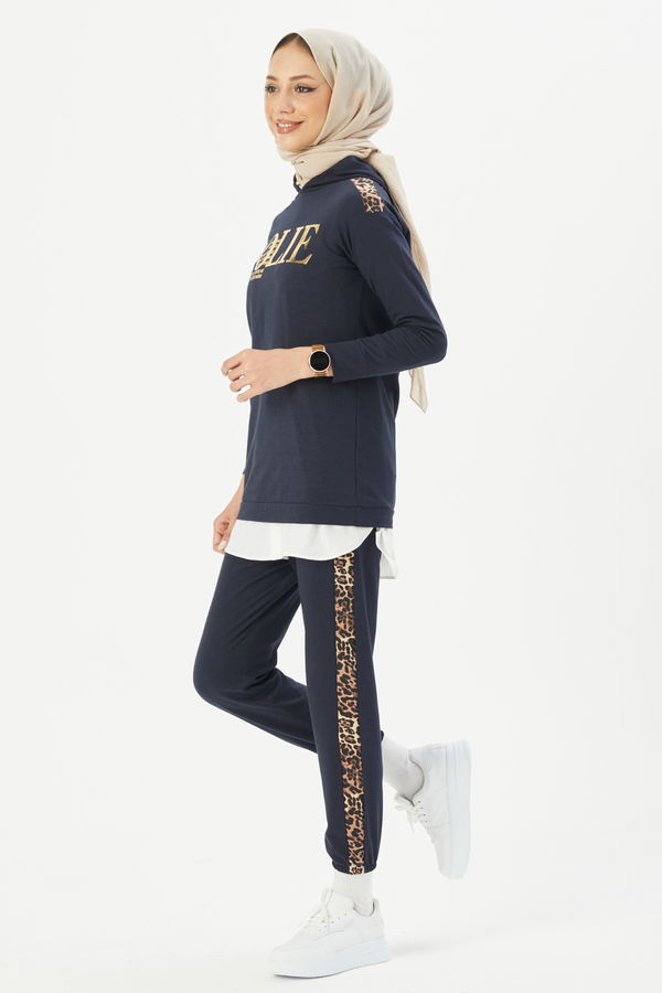 Tunık + Pantolon Lacivert - 8328
