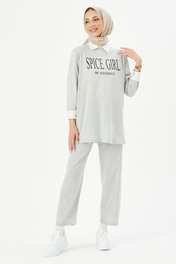 Tunik Pantolon Gri - 3941 GRİ