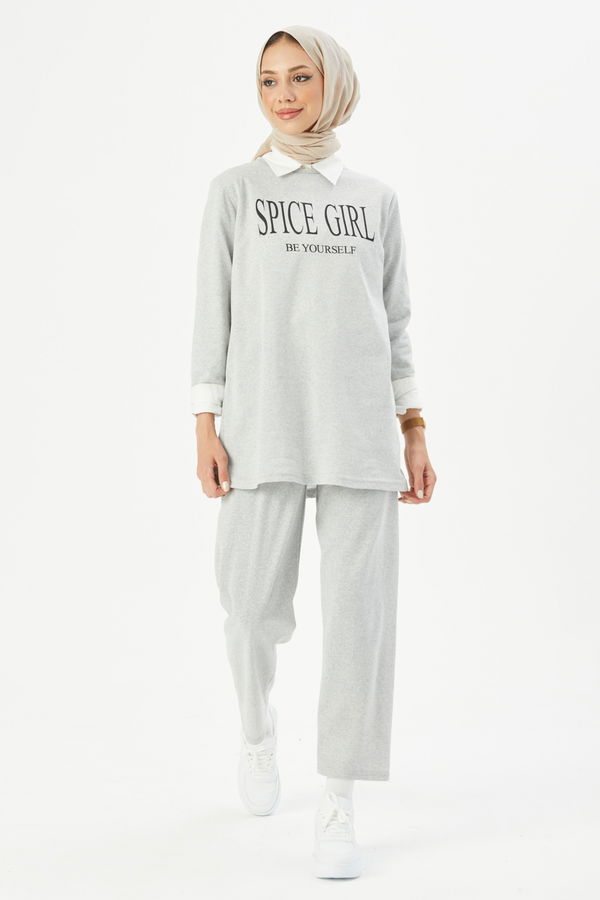 Tunik Pantolon Gri - 3941 GRİ