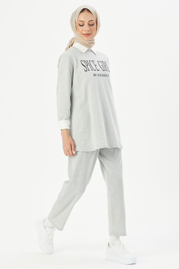 Tunik Pantolon Gri - 3941 GRİ