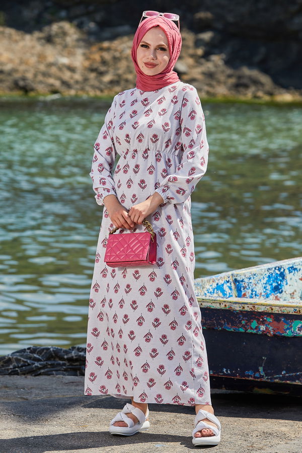 Elbise Fuşya - 10350