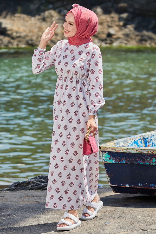 Elbise Fuşya - 10350