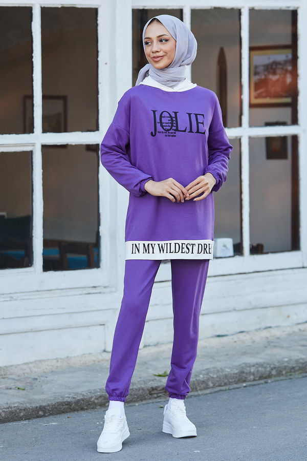 Tunik Pantolon Mor - 3926
