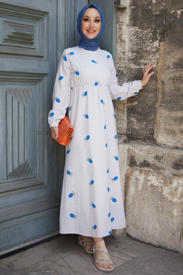 Elbise Mavi - 10555