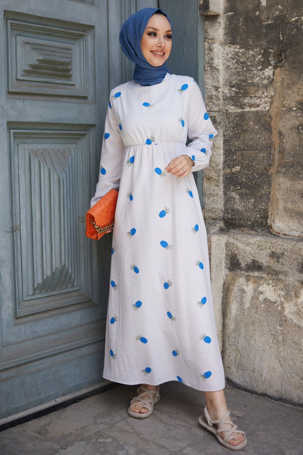 Elbise Mavi - 10555
