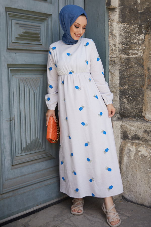 Elbise Mavi - 10555
