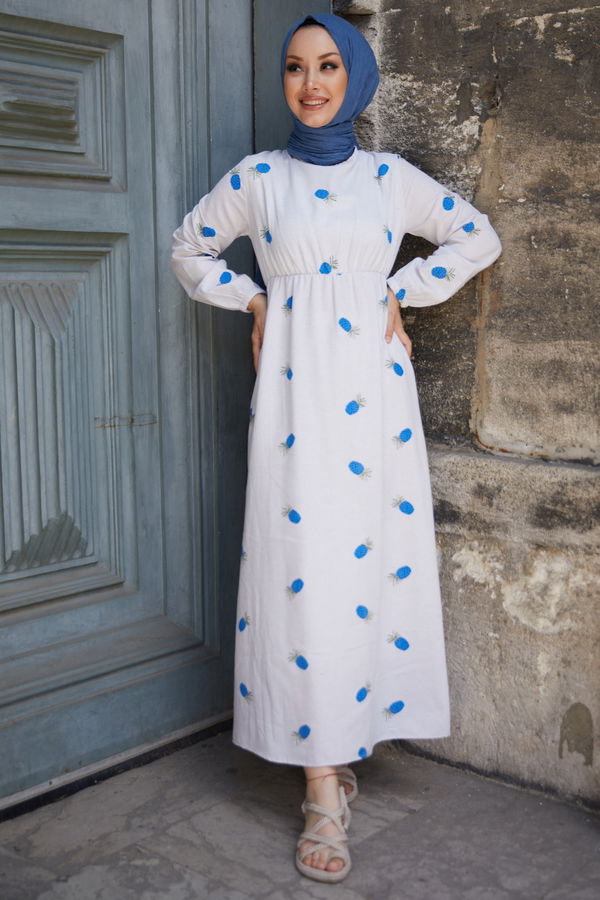 Elbise Mavi - 10555