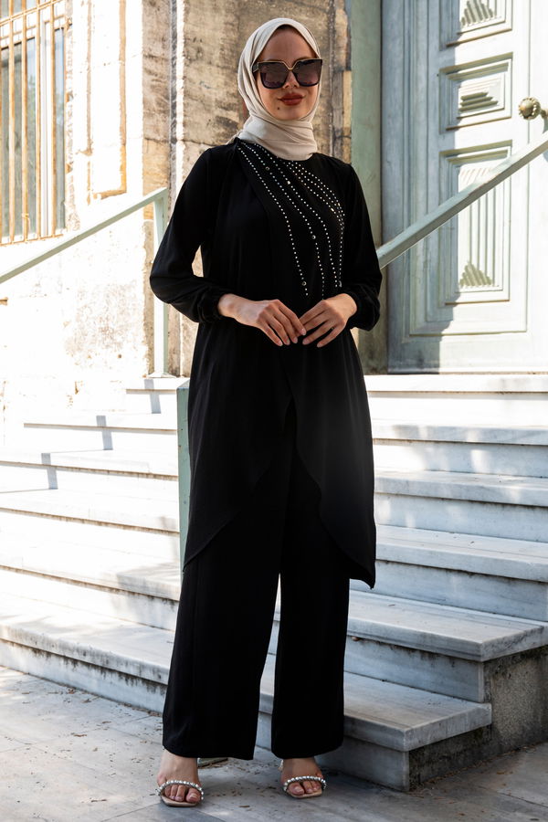 Tunik Pantolon Siyah - 10515 SİYAH