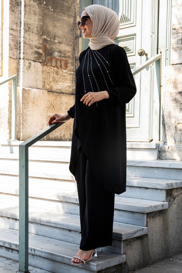 Tunik Pantolon Siyah - 10515 SİYAH