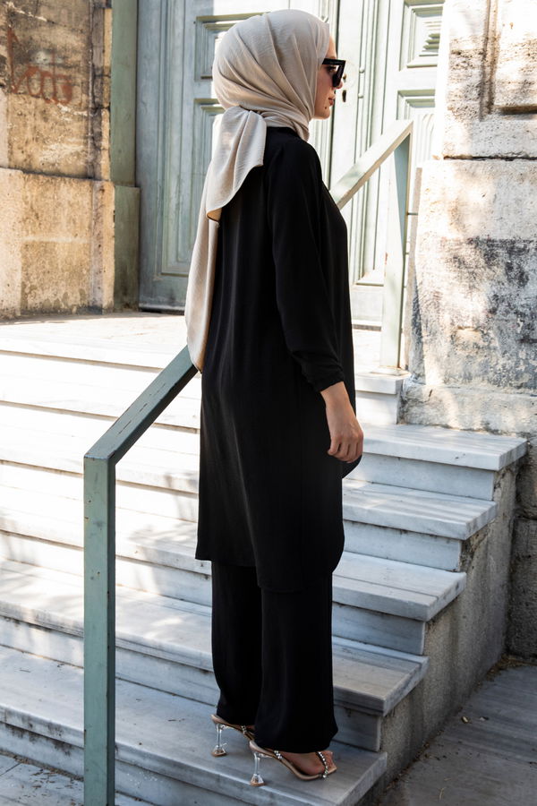 Tunik Pantolon Siyah - 10515 SİYAH
