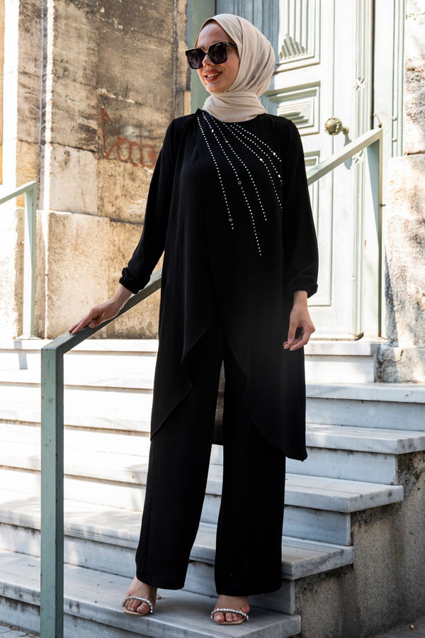 Tunik Pantolon Siyah - 10515 SİYAH
