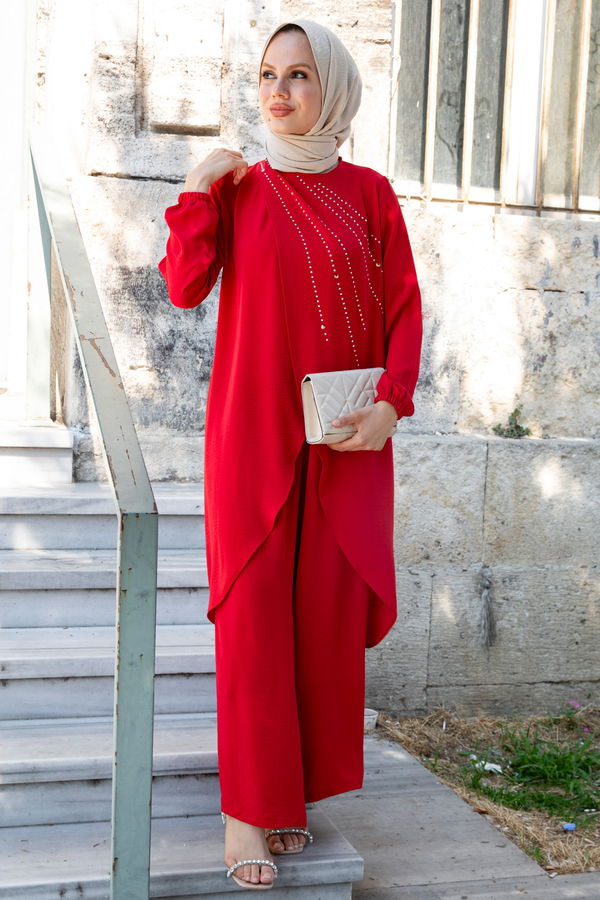 Tunik Pantolon Kırmızı - 10515 Kırmızı