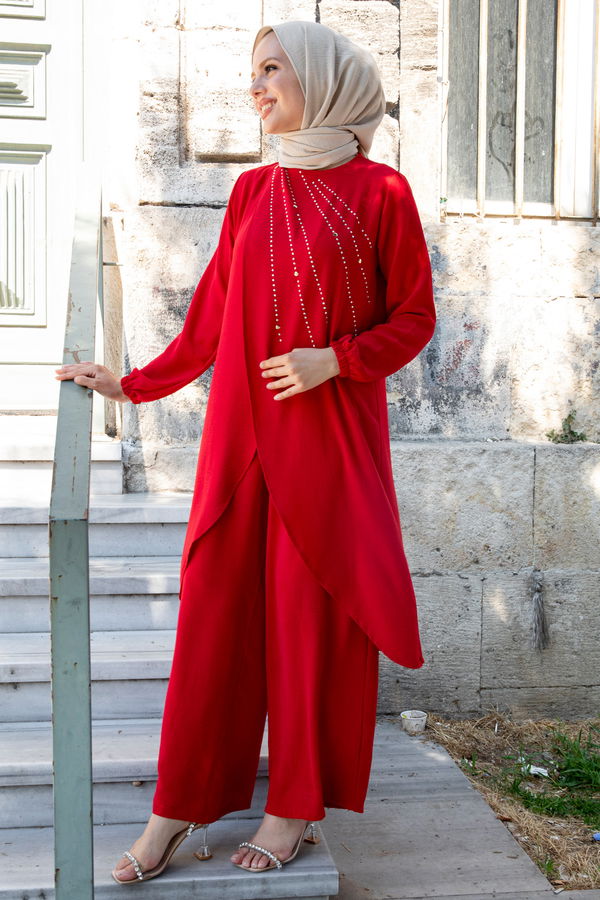 Tunik Pantolon Kırmızı - 10515 Kırmızı