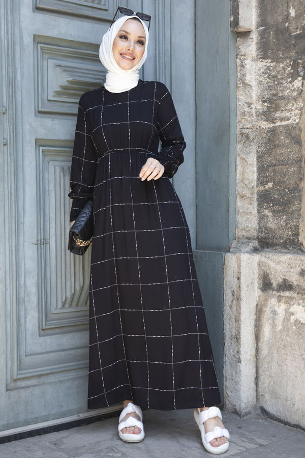 Elbise Siyah - 10328 SİYAH