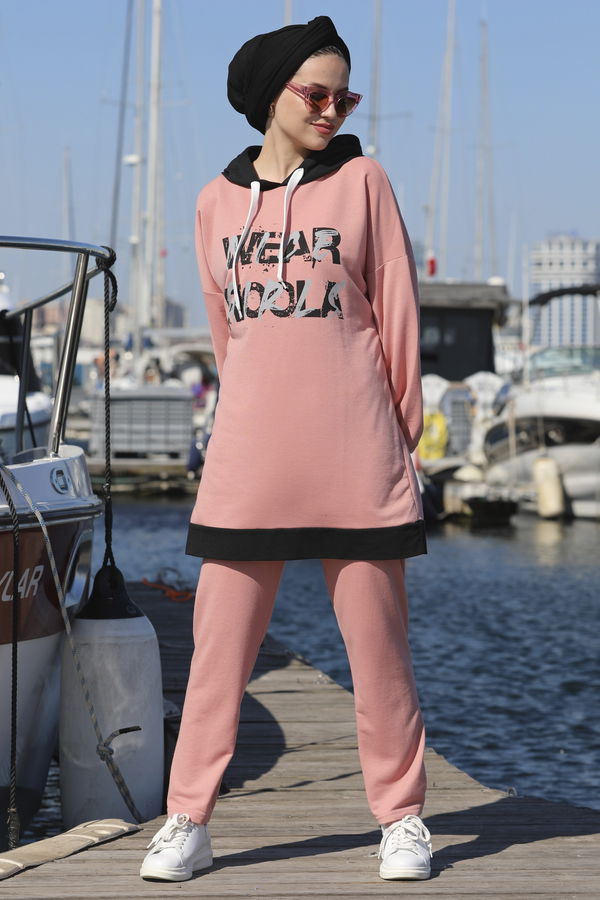 Tunik Pantolon Pembe - 3929 PEMBE