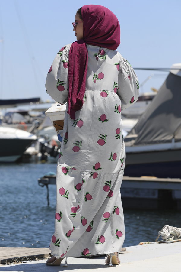Elbise Fuşya - 10358