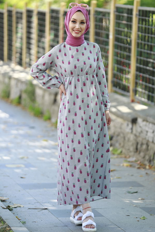 Elbise Fuşya - 10559 FUŞYA