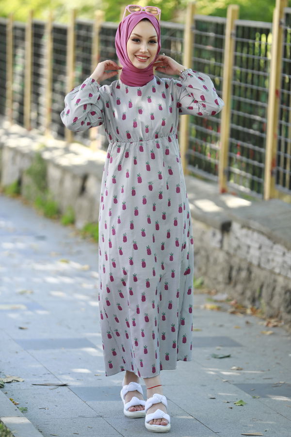 Elbise Fuşya - 10559 FUŞYA