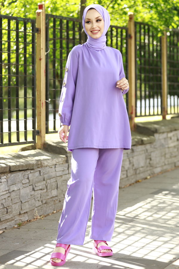 Tunık Pantolon Mor - 2792