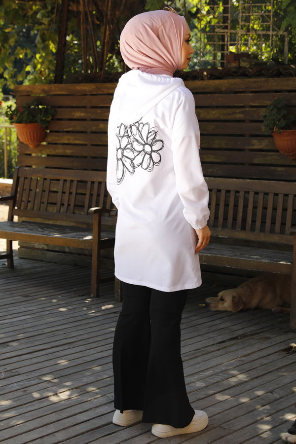 FERMUARLI HIRKA Beyaz - 3554 BEYAZ