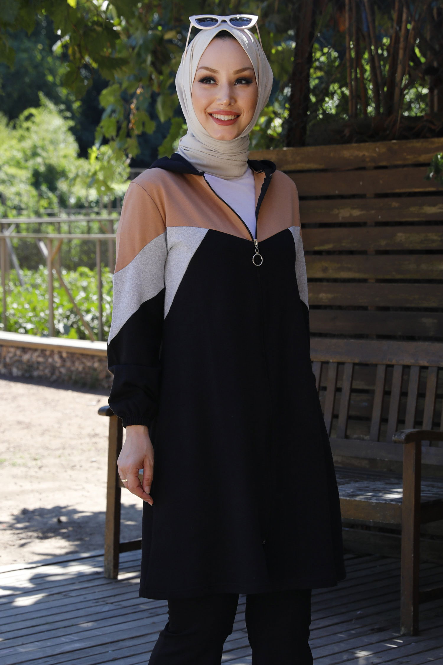 GARNILI TUNIK Vizon - 3712 VİZON