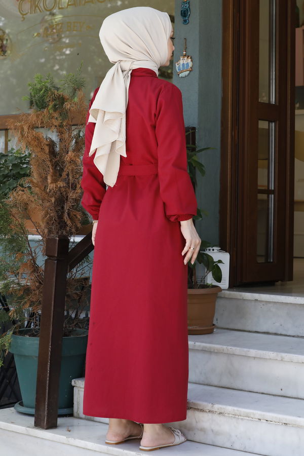 ELBISE Bordo - 3637 BORDO