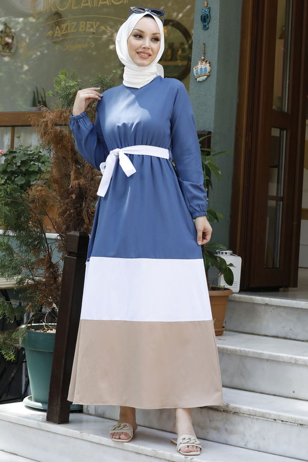 Elbise Mavi - 10347