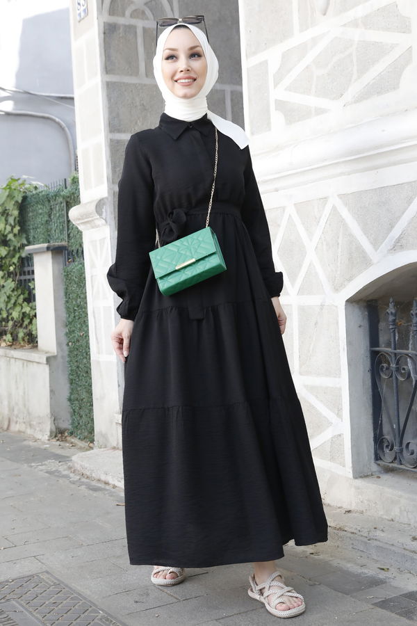 Elbise Siyah - 8897