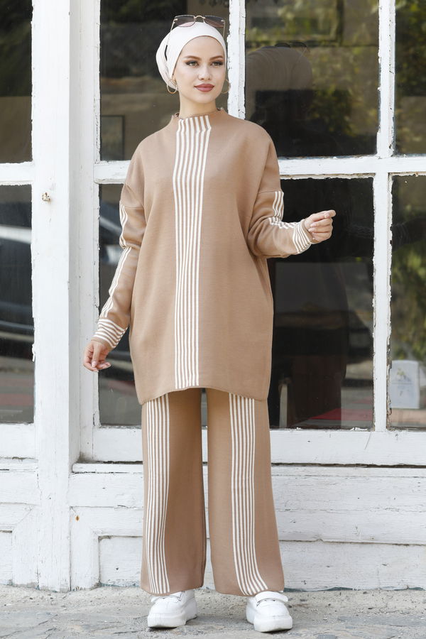 Tunik Pantolon Vizon - 21123 VİZON