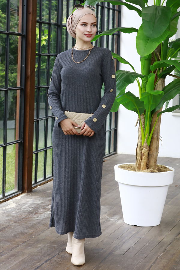Elbıse Antrasit - 3840