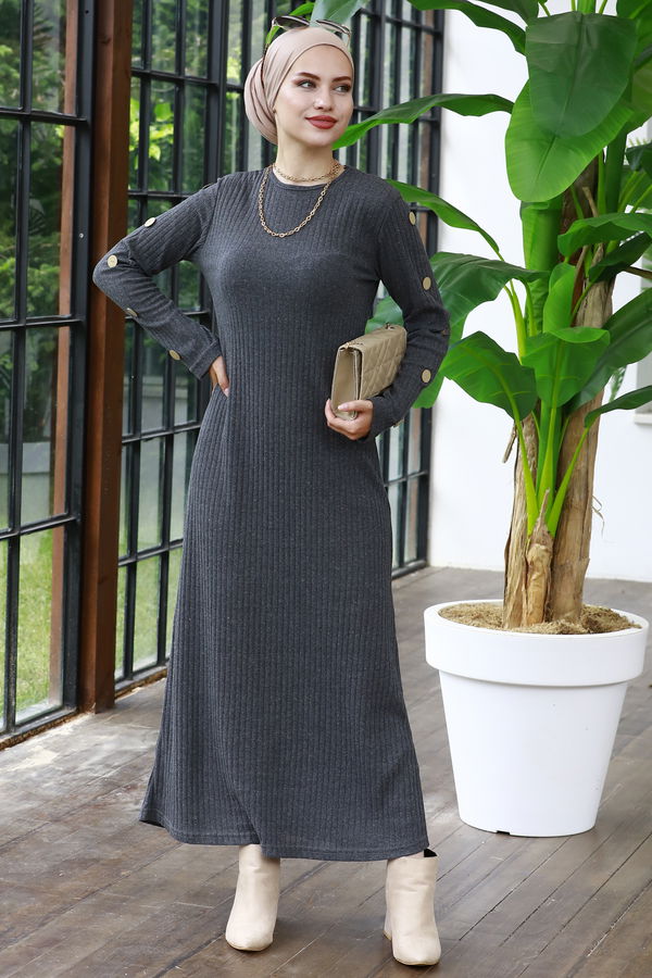 Elbıse Antrasit - 3840