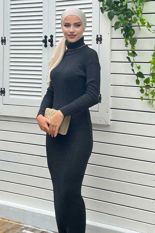 Elbise Antrasit - 20868 ANTRASİT