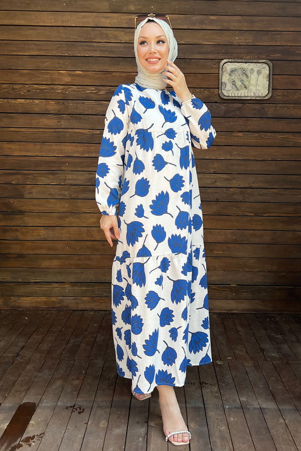 Elbise Mavi - 10387 MAVİ