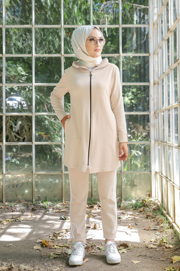 TUNIK PANTOLON Bej - 4126 BEJ