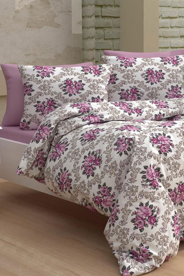 Lila Cift Kişilik Nevresim Seti  - 21189 LİLA