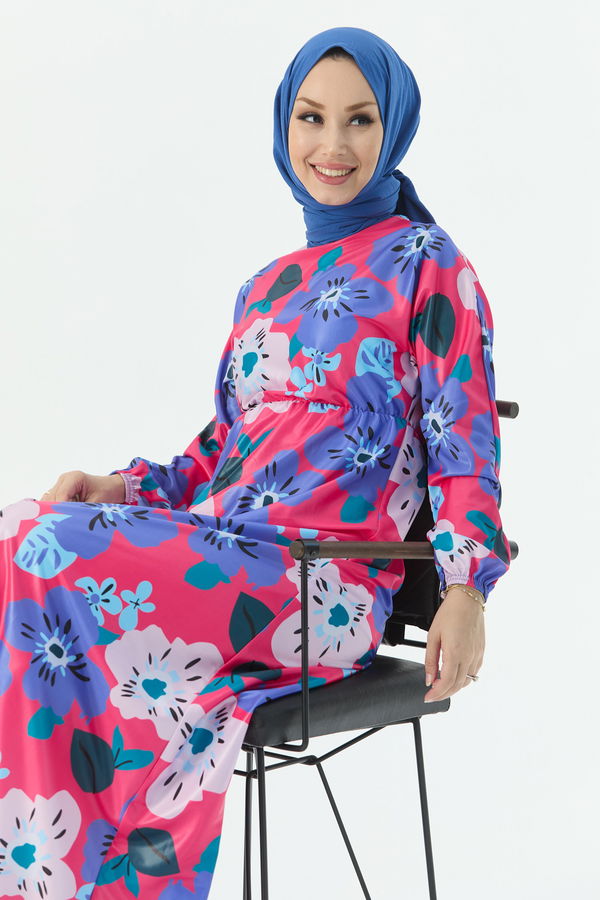 Elbise Fuşya - 10361