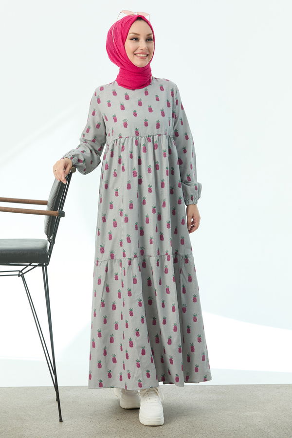 Elbise Fuşya - 10554