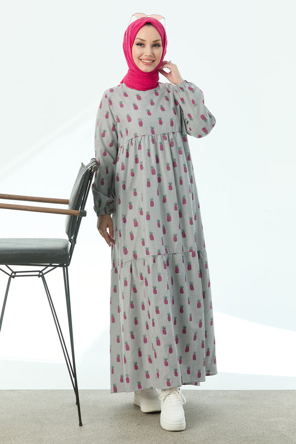 Elbise Fuşya - 10554