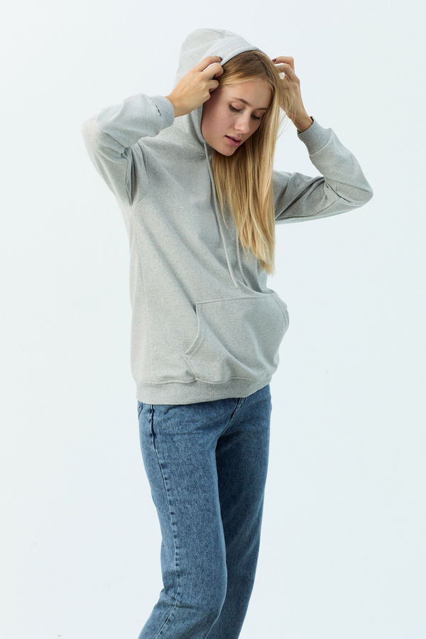 Kapşonlu Sweat Gri - 21572 GRİ