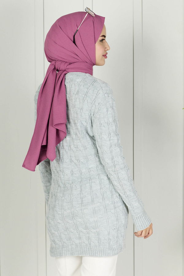 Triko Hırka Gri - 21755 GRİ