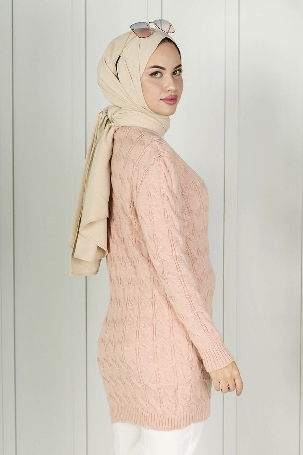 Triko Hırka Pembe - 21755 PEMBE