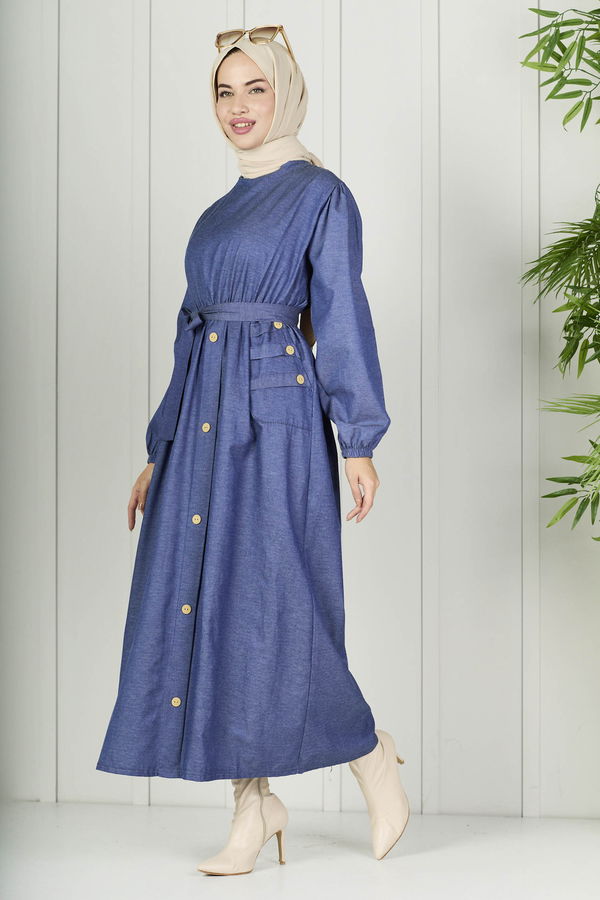 Elbise Mavi - 10428 MAVİ