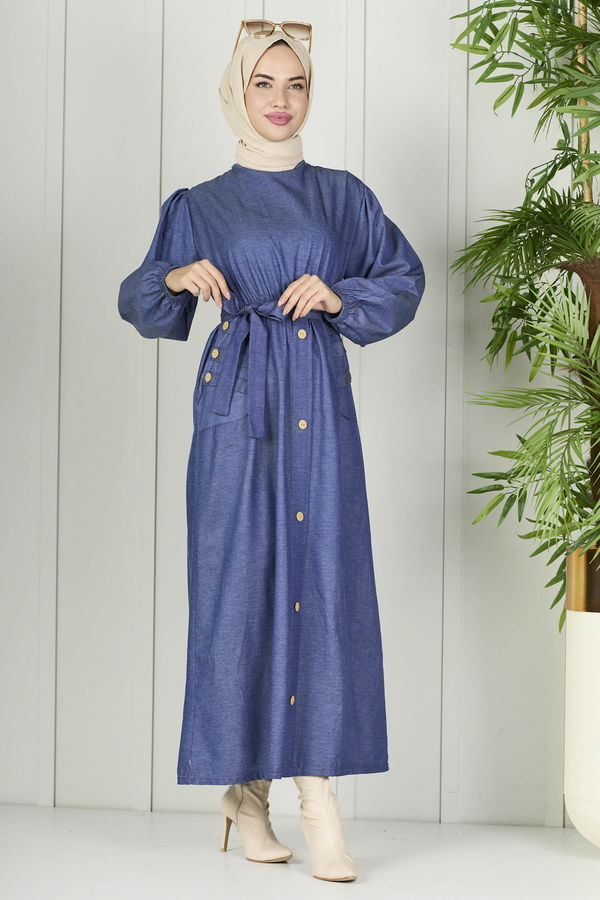 Elbise Mavi - 10428 MAVİ