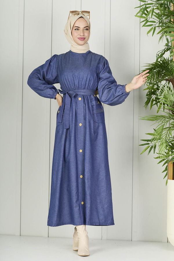 Elbise Mavi - 10428 MAVİ