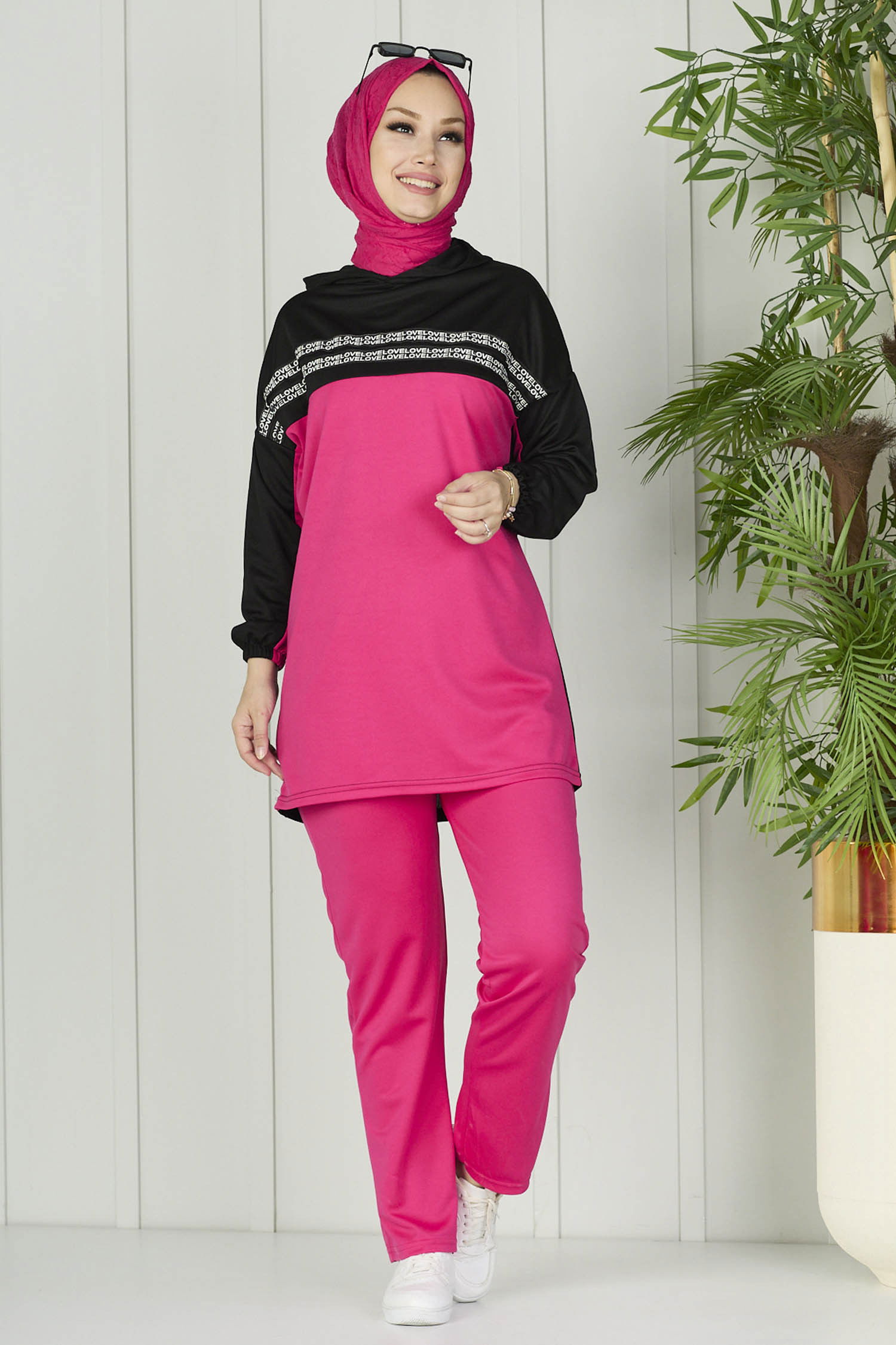 Tunik Pantolon Fuşya - 11058