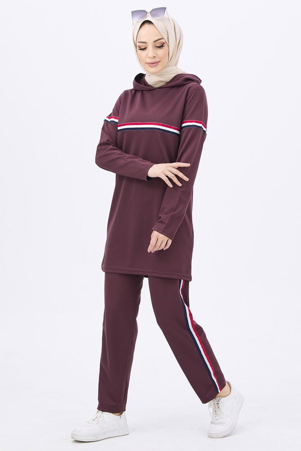 Tunik+Pantolon Kahverengi - 11179